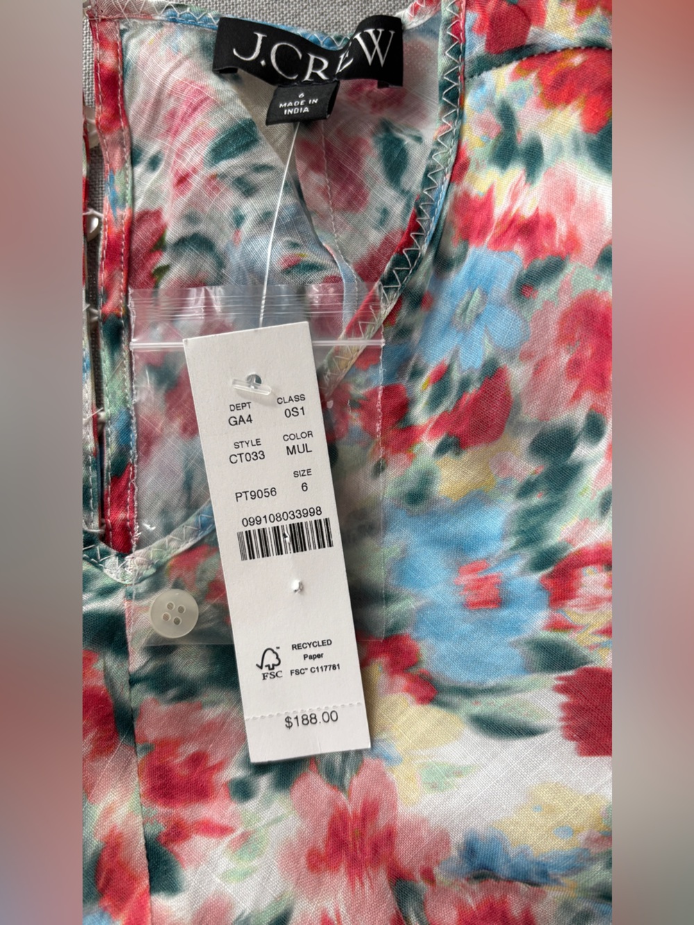 J.Crew Ruffle-hem midi dress 6 - Picture 5 of 6